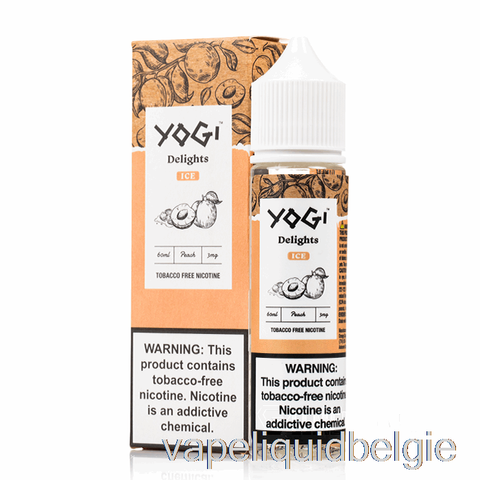 Vape België Perzikijs - Yogi Lekkernijen - 60ml 0mg